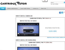 Tablet Screenshot of cartridgetutor.com